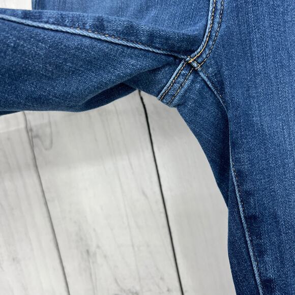 Levi's 721 High Rise Skinny Ankle Jeans womens sz 28 dark wash distressed - Picture 8 of 14